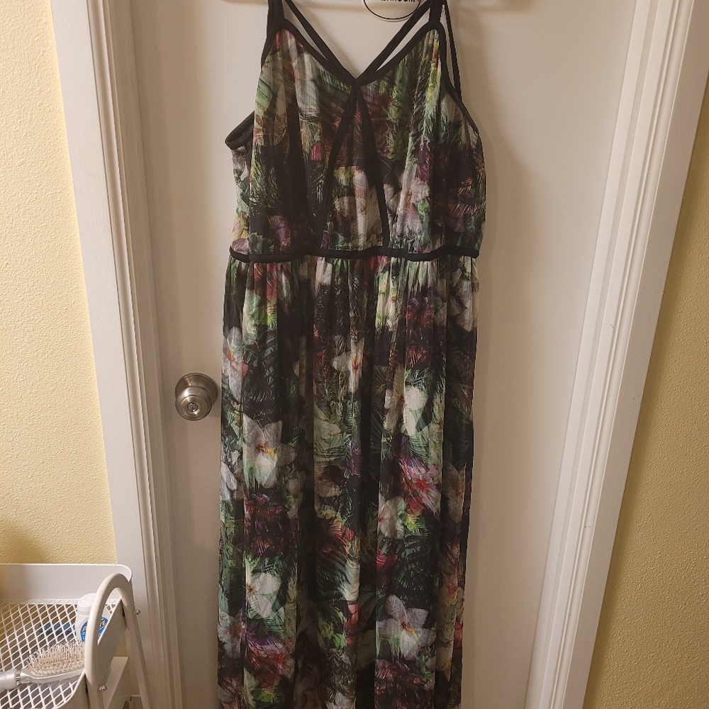 Lane Bryant Floral Maxi Dress Size 20